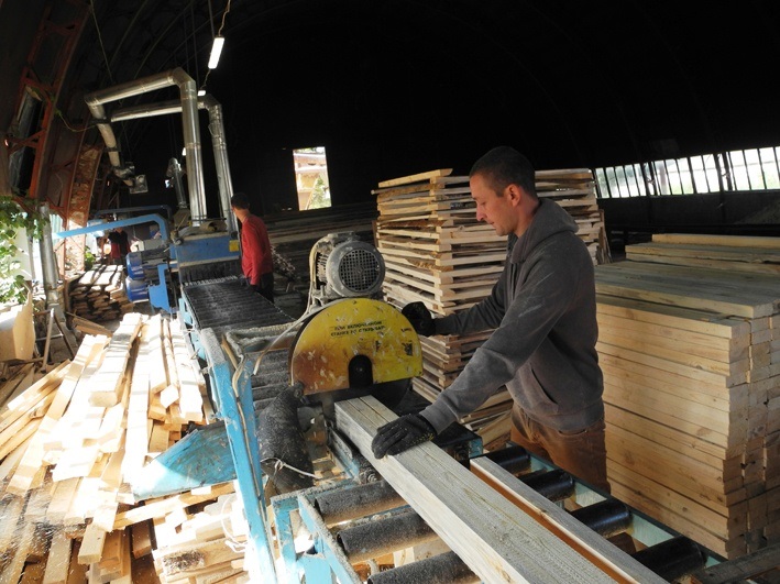 Так працює багатопильний верстат